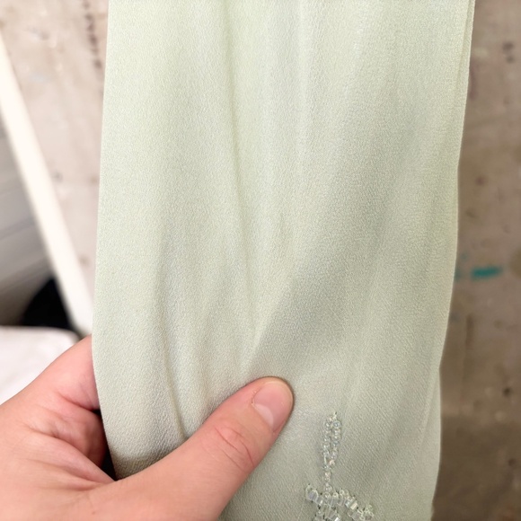 Vtg Scala Silk Beaded Dress Drop Waist Fairy Dress - Picture 8 of 10